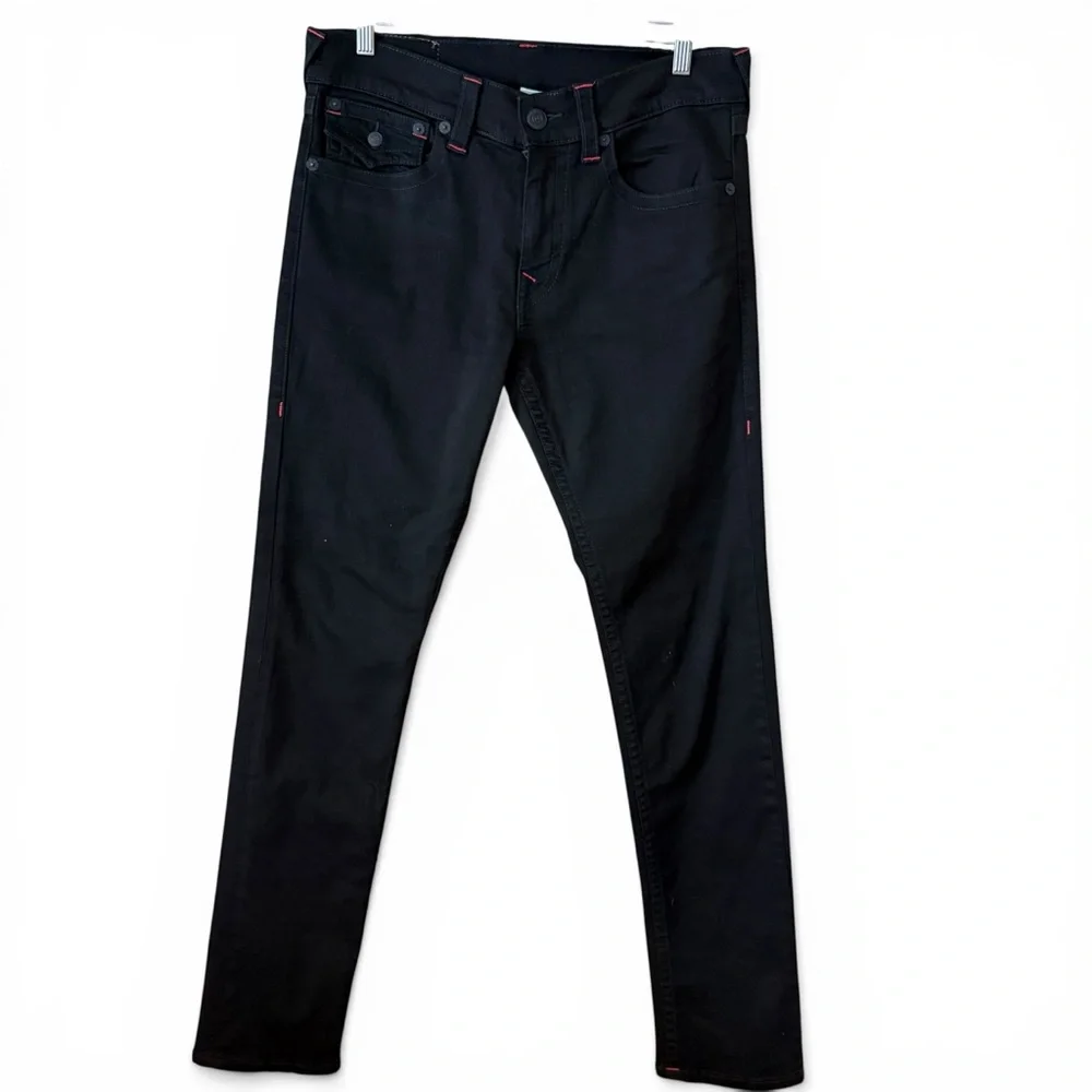 True Religion Rocco Skinny Black Jean 33